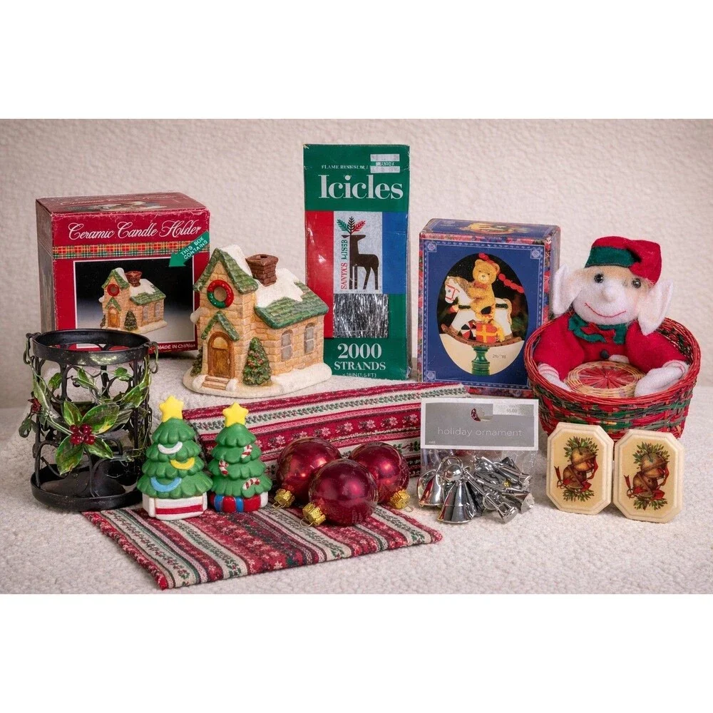 Lot of 20+ Vintage  Christmas Collectible Decor